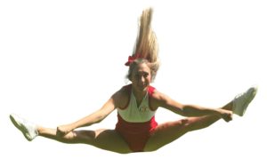 cheerleading toe touch